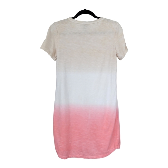 SANCTUARY So Twisted Tee Summer Casual Tunic Mini Dress Coral Ombre Sz S - Picture 4 of 10